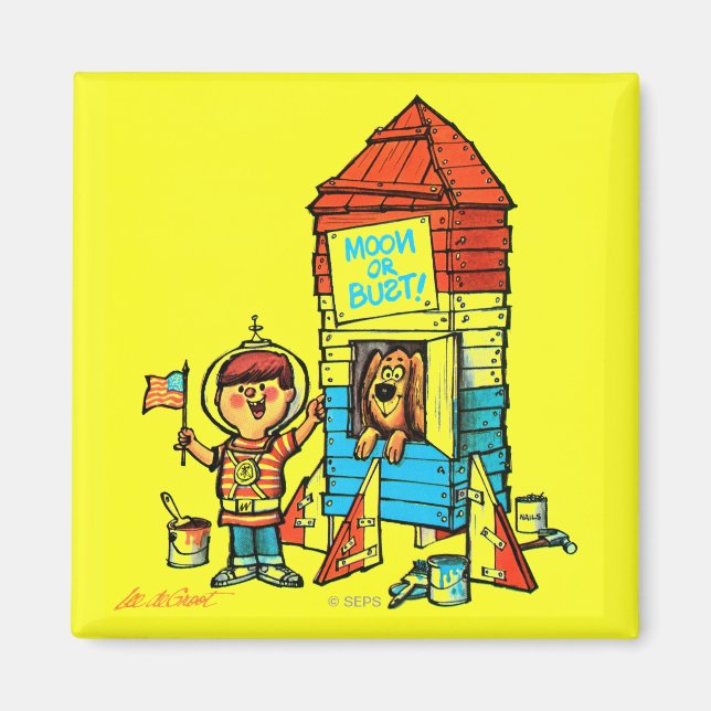 Aimant Lune ou Buste ! (Devant)