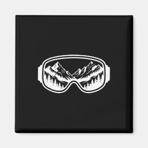 Aimant Lunettes de montagne de ski neige ski freestyle ex