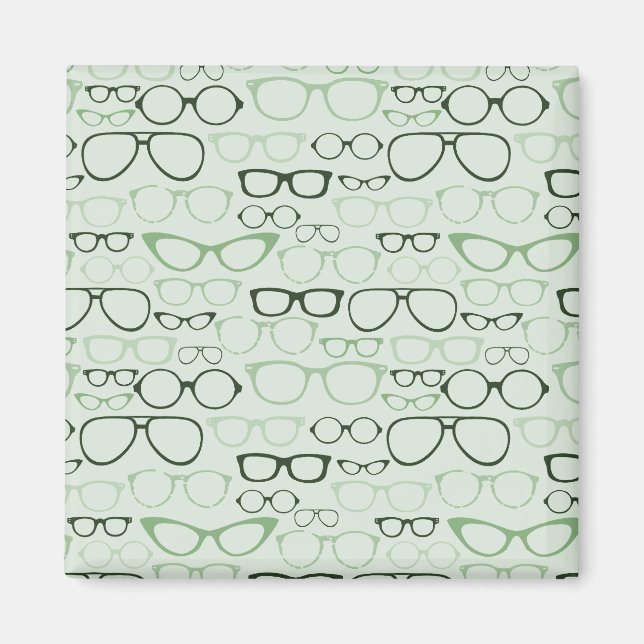 Aimant Lunettes de rappel à la menthe (Devant)