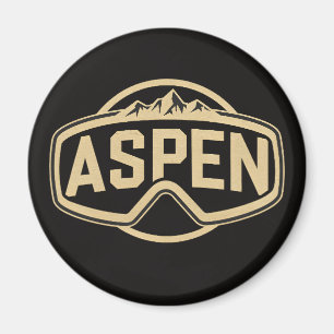Aimant Lunettes de ski Aspen Snowmass Colorado cadeaux de