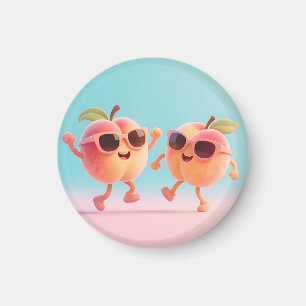 Aimant Lunettes de soleil de pêches dansantes