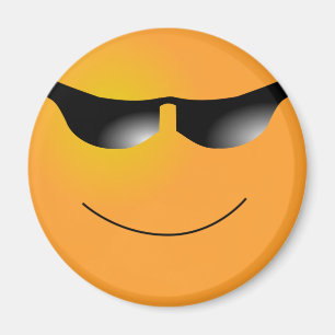 Aimant Lunettes de soleil Emoticon