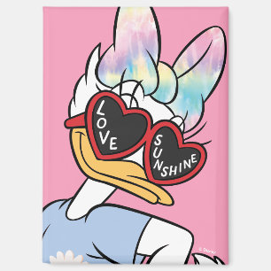 Aimant Lunettes de soleil rétro graphiques "Love Sunshine