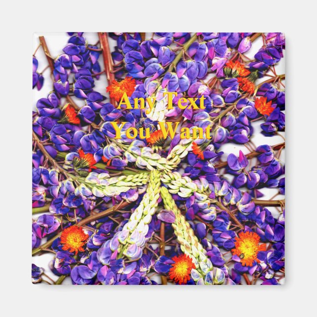 Aimant Lupine pourpre (Devant)