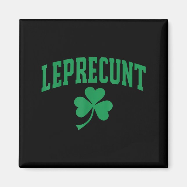 Aimant Lutin drôle irlandais sarcastique jour de la saint (Devant)