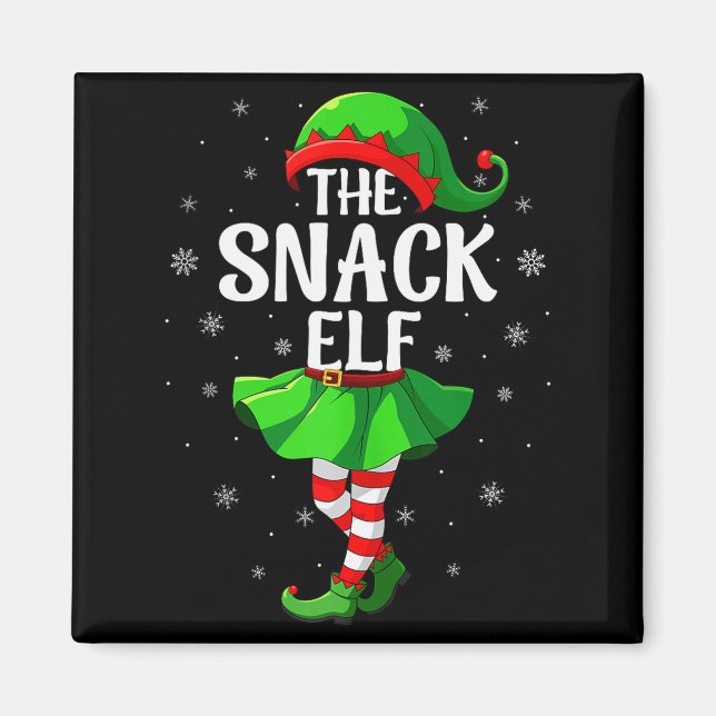 Aimant Lutin friandise Noël Filles Femmes Équipe de l'elf (Devant)