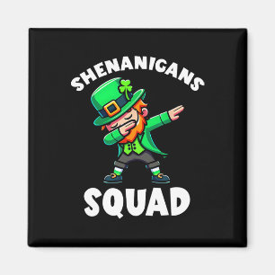 Aimant Lutin qui fait le dab Farce de la Saint-Patrick