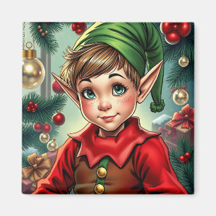 Aimant Lutine de dessin animé fantaisiste Noël