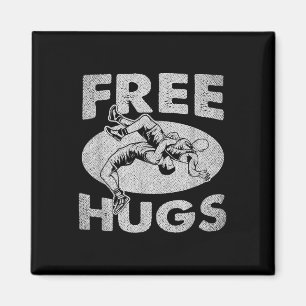 Aimant Lutte - Funny Free Hugs Lutte