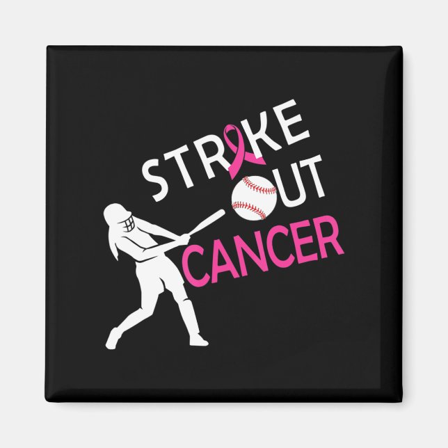 Aimant Lutter contre le cancer du sein Campagne de sensib (Devant)