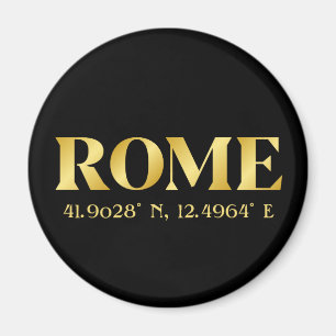 Aimant Lux Gold Rome Latitude & Longitude