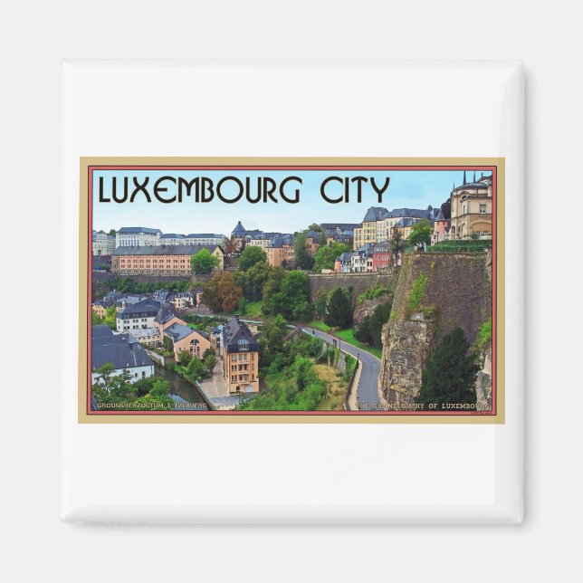 Aimant Luxembourg City (Devant)