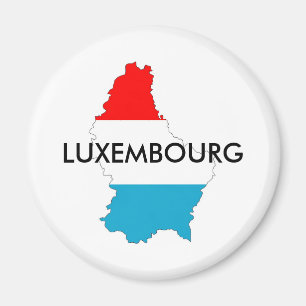 Aimant luxembourgeois feuille de drapeau forme silhouette
