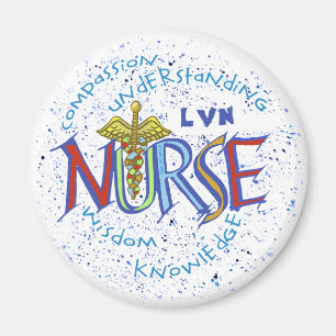 Aimant LVN Nurse Motto