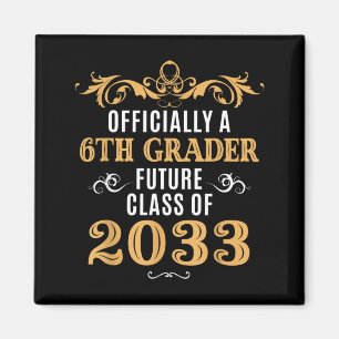 Aimant Ly un élève de 6e année Future Cl 2033 Vintage Pre