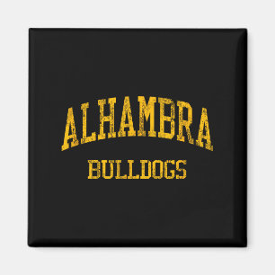 Aimant Lycée Alhambra Hs Martinez Ca Vintage Srts