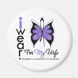 Aimant Lymphome de Hodgkins je porte l'ÉPOUSE de ruban d