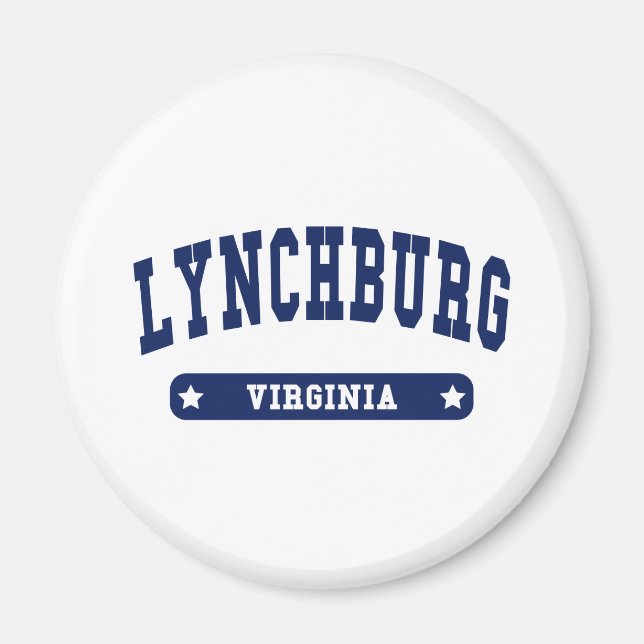 Aimant Lynchburg Virginia College tee - shirts (Devant)