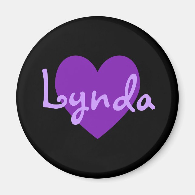 Aimant Lynda en violet (Devant)