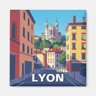 Aimant Lyon France Basilique Voyage Abstrait