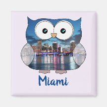 M190131 Chubby Owl | Miami Souvenir