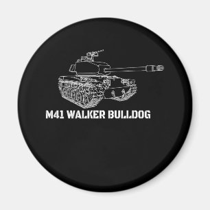 Aimant M41 Walker Bulldog American Light Army Tank Don