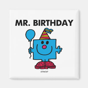 Aimant M. Anniversaire Joyeux ballon d'anniversaire