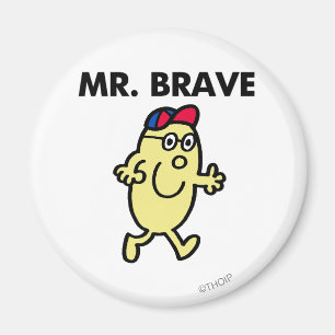 Aimant M. Brave Waving Bonjour