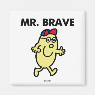 Aimant M. Brave Waving Bonjour