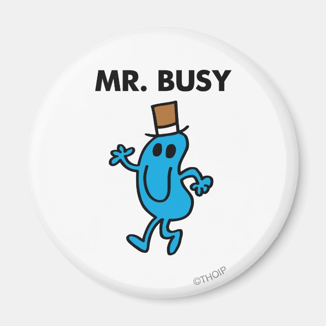 Aimant M. Busy Waving Bonjour (Devant)
