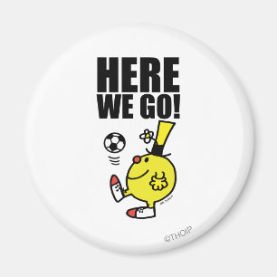 Aimant M. Funny Jongle Dans Un Bal De Football