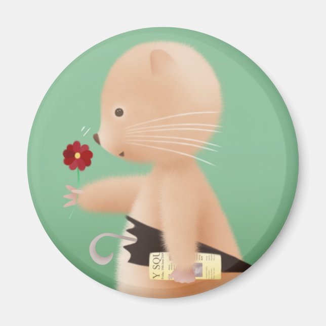 Aimant M. Hamster va au travail (Devant)