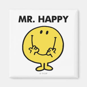 Aimant M. Happy   Visage souriant géant