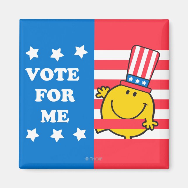 Aimant M. Happy Vote For Me Drapeau (Devant)