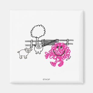 Aimant M. Messy et deux cochons