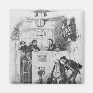 Aimant M. Pickwick et Sam dans le bureau de la mandataire