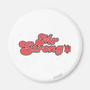 Aimant M. Strong Lettres rouges