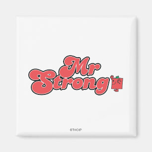 Aimant M. Strong Lettres rouges