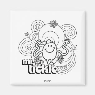 Aimant M. Tickle Black & White Swirls & Stars