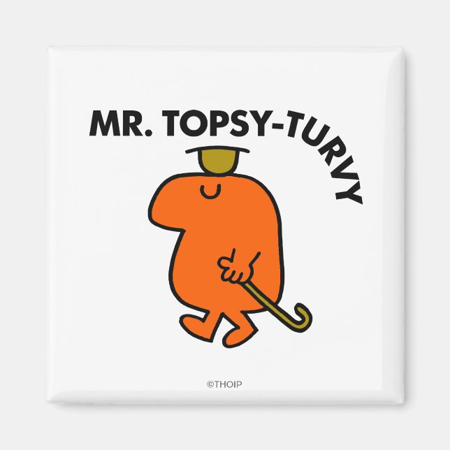 Aimant M. Topsy-Turvy | Upside Down Casquette & Cane (Devant)