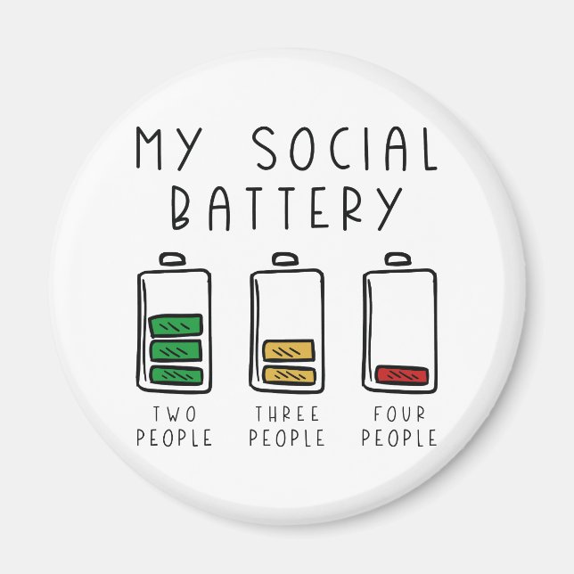 Aimant Ma batterie sociale (Devant)