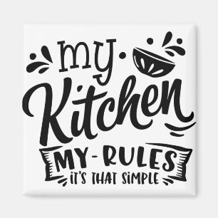 Aimant Ma cuisine Mes règles