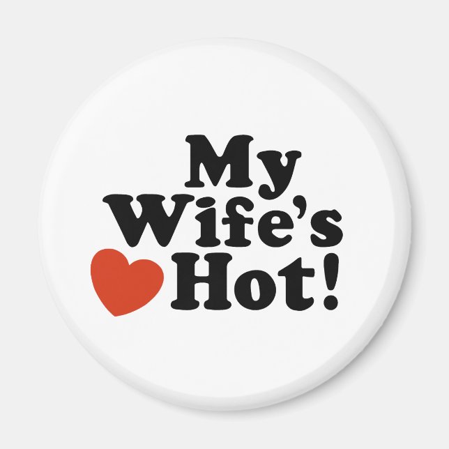 Aimant Ma femme est chaude (Devant)