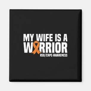 Aimant Ma Femme Est Un Guerrier Orange Ribbon Rsdcrps Rec