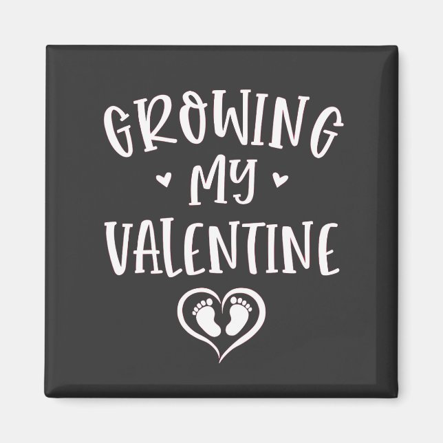 Aimant Ma grossesse de la Saint-Valentin, future maman  (Devant)