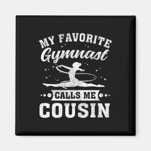 Aimant Ma gymnaste préférée m'appelle cousine Cheerleadin