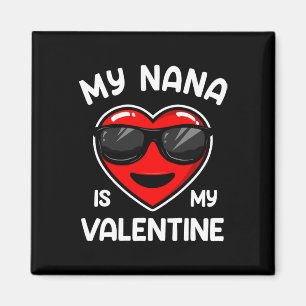 Aimant Ma Nana est mon cœur de la Saint-Valentin Garçon F