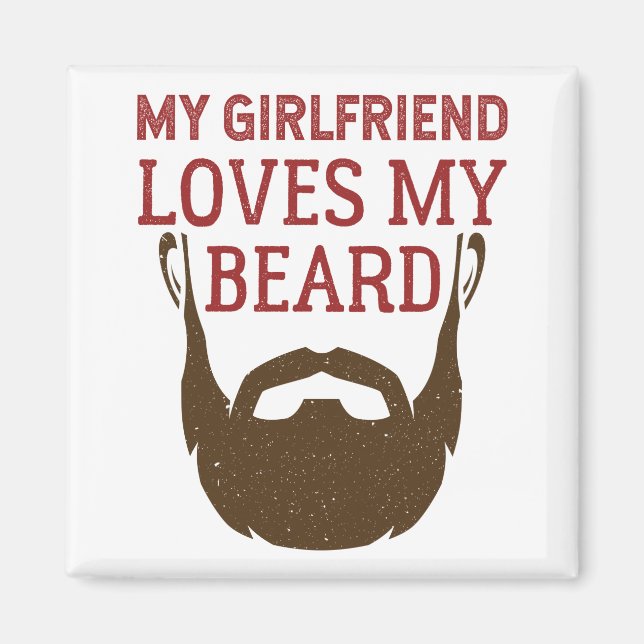 Aimant Ma Petite Aime Mon Petit Ami Porté Par La Barbe (Devant)