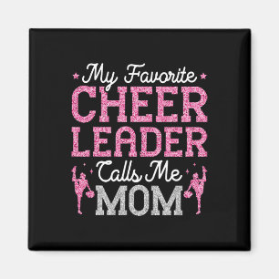 Aimant Ma pom-pom girl préférée m'appelle maman Cheerlead