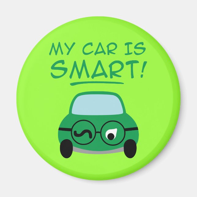 Aimant Ma voiture est intelligente (Devant)